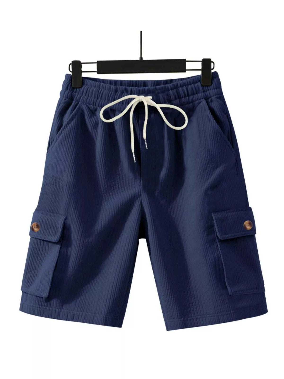 Men's Full Size Casual Textured Drawstring Cargo Shorts Plus Size 100400310318870 39 Affordable Fashion Under $100 Jerry's Apparel 