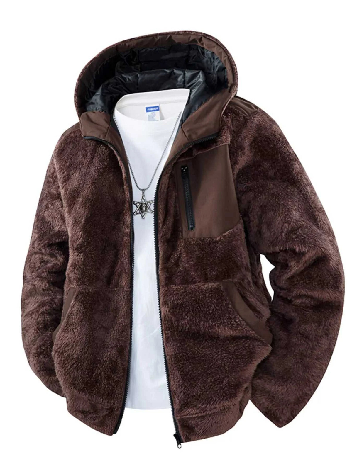 Men's Zip Up Fleece Hooded Jacket 100400117922931 79 Affordable Fashion Under $100 Jerry's Apparel 
