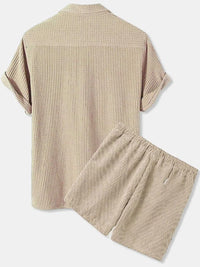 Men's Full Size Button Detail Short Sleeve Top and Shorts Set Plus Size 100400135829781 40 Affordable Fashion Under $100 Jerry's Apparel 