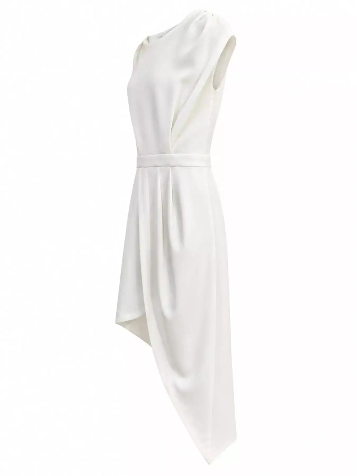 Full Size Elegant Asymmetrical Backless Pleated Dress Plus Size 101001993790464 70 Affordable Fashion Under $100 Jerry's Apparel 