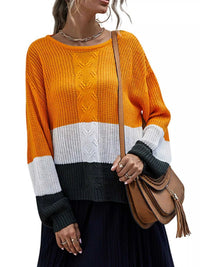 Color Block Round Neck Sweater 100100367558904 38 Affordable Fashion Under $100 Jerry's Apparel 