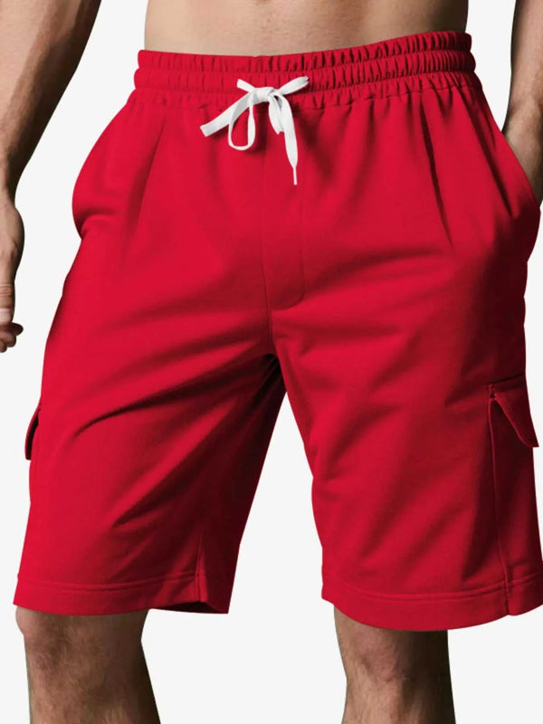 Men's Full Size Drawstring Pocketed Shorts Plus Size 100400590409807 27 Affordable Fashion Under $100 Jerry's Apparel 