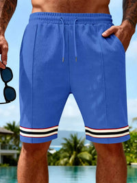 Men's Full Size Textured Knit Drawstring Shorts Plus Size 100400916555342 23 Affordable Fashion Under $100 Jerry's Apparel 