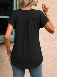 Casual Button Detail Henley T-Shirt 100100202602054 28 Affordable Fashion Under $100 Jerry's Apparel 