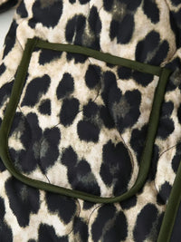 Leopard Open Front Long Sleeve Outerwear