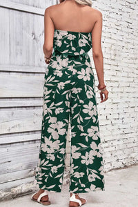Perfee Floral Strapless Wide Leg Jumpsuit 100100508461158 33 Affordable Fashion Under $100 Jerry's Apparel 