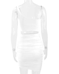 One-Shoulder Cutout Ruched Bodycon Mini Dress 101001098960768 27 Gifts for Her Jerry's Apparel 