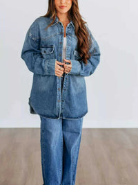 Snap Down Dropped Shoulder Denim Jacket 100100843173747 67 Affordable Fashion Under $100 Jerry's Apparel 