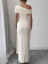 One-Shoulder Ruched Maxi Dress 100100331278451 36 Seasonal Fashion Collections Jerry's Apparel 