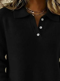 Full Size Button Detail Dropped Shoulder Sweater Plus Size 101002359418175 39 Affordable Fashion Under $100 Jerry's Apparel 