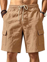Men's Plus Size Casual Cargo Shorts with Drawstring Waist 100400477807470 36 Affordable Fashion Under $100 Jerry's Apparel 