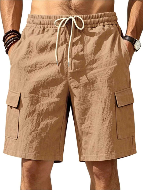 Men's Plus Size Casual Cargo Shorts with Drawstring Waist 100400477807470 36 Affordable Fashion Under $100 Jerry's Apparel 