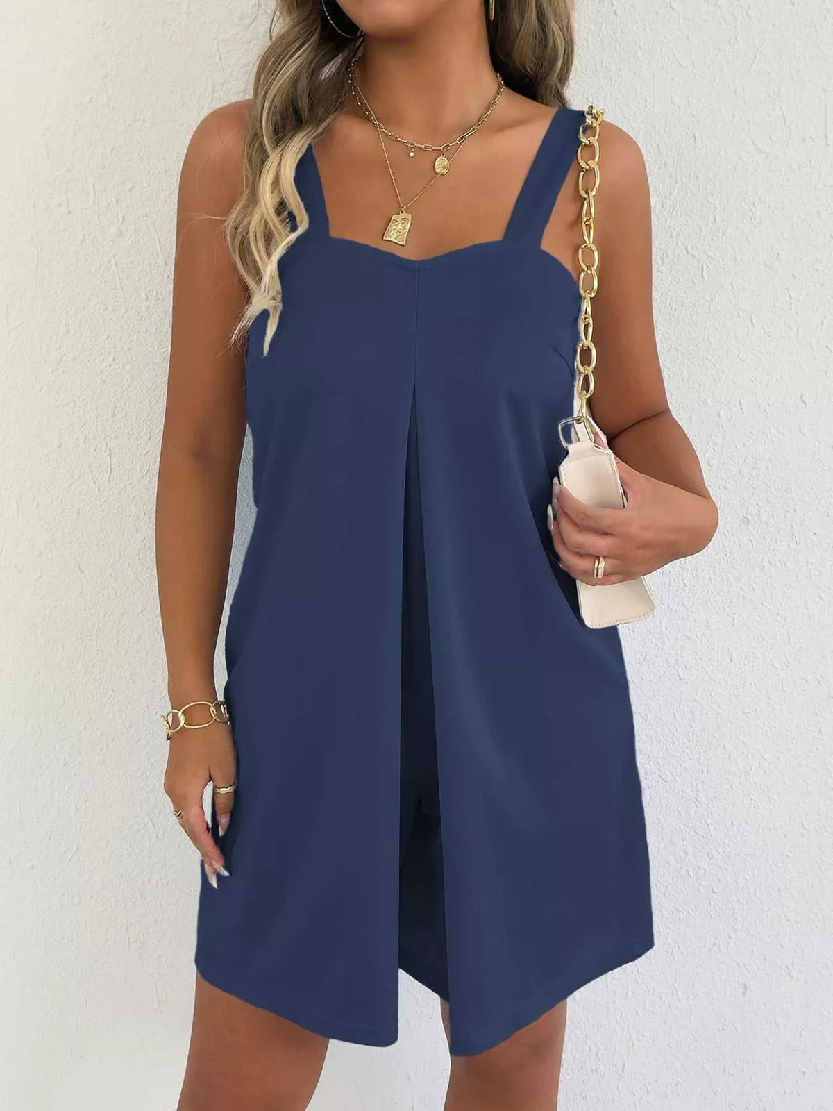Sweetheart Neck Wide Strap Romper 100100528995455 21 Affordable Fashion Under $100 Jerry's Apparel 