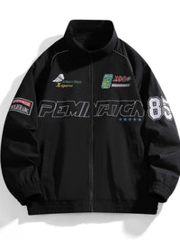 Men's Racing-Inspired Zip Up Bomber Jacket 100400808358281 75 Affordable Fashion Under $100 Jerry's Apparel 