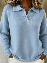Full Size Button Detail Dropped Shoulder Sweater Plus Size 101002359418175 39 Affordable Fashion Under $100 Jerry's Apparel 