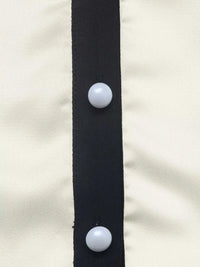 Contrast Trim V-Neck Blouse 100100008554468 36 Affordable Fashion Under $100 Jerry's Apparel 