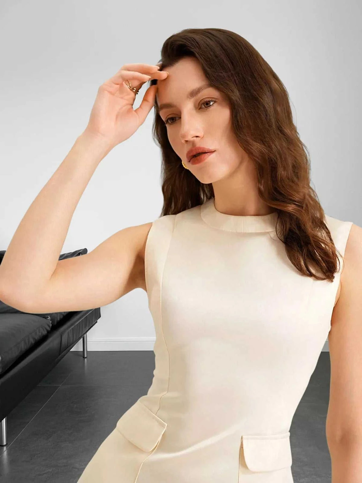 Sleeveless A-Line Midi Dress with Pockets 100100024006644 37 Affordable Fashion Under $100 Jerry's Apparel 