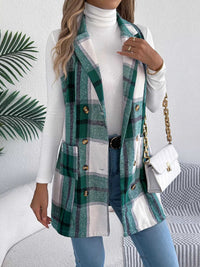 Plaid Double-Breasted Vest Coat 100100895699869 38 Affordable Fashion Under $100 Jerry's Apparel 