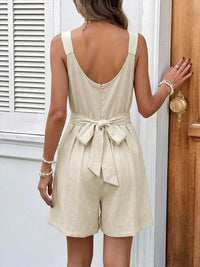 Bowknot Strap Pleated Detail Romper 100100800398151 31 Women's Romper Affordable Fashion Under $100 Jerry's Apparel 