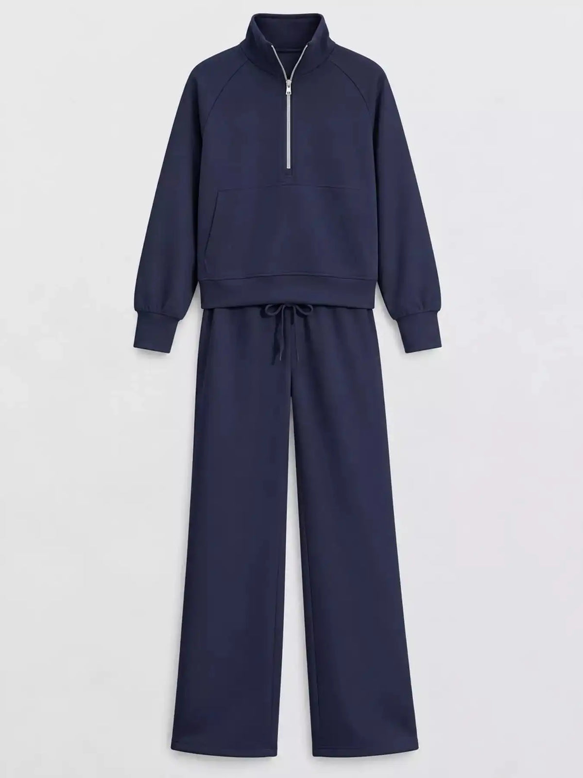 Half-Zip Sweatshirt and Wide-Leg Pants Set 101001840100593 40 Gifts for Her Jerry's Apparel 