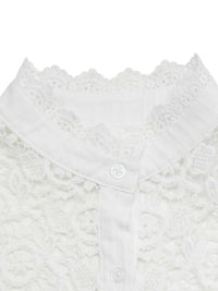 Lace Detail Long Sleeve Shirt 101001935889409 42 Affordable Fashion Under $100 Jerry's Apparel 