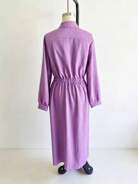 Full Size Textured Button Front Long Sleeve Maxi Dress Plus Size 100100300066352 41 Affordable Fashion Under $100 Jerry's Apparel 