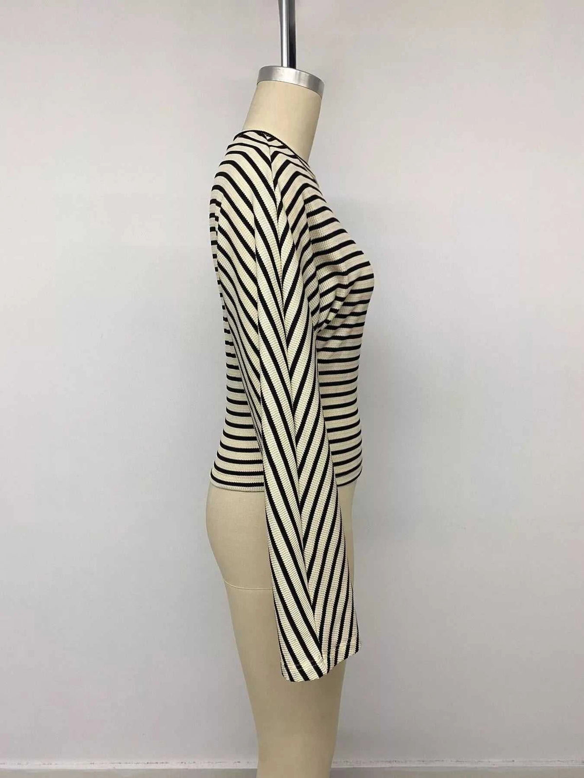 Striped Batwing Sleeve Crew Neck T-Shirt 101001135903926 41 Affordable Fashion Under $100 Jerry's Apparel 