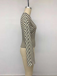 Striped Batwing Sleeve Crew Neck T-Shirt 101001135903926 41 Affordable Fashion Under $100 Jerry's Apparel 