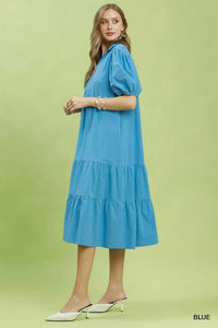 Umgee Solid Tiered Midi Dress 100100225631171 60 Affordable Fashion Under $100 Jerry's Apparel 