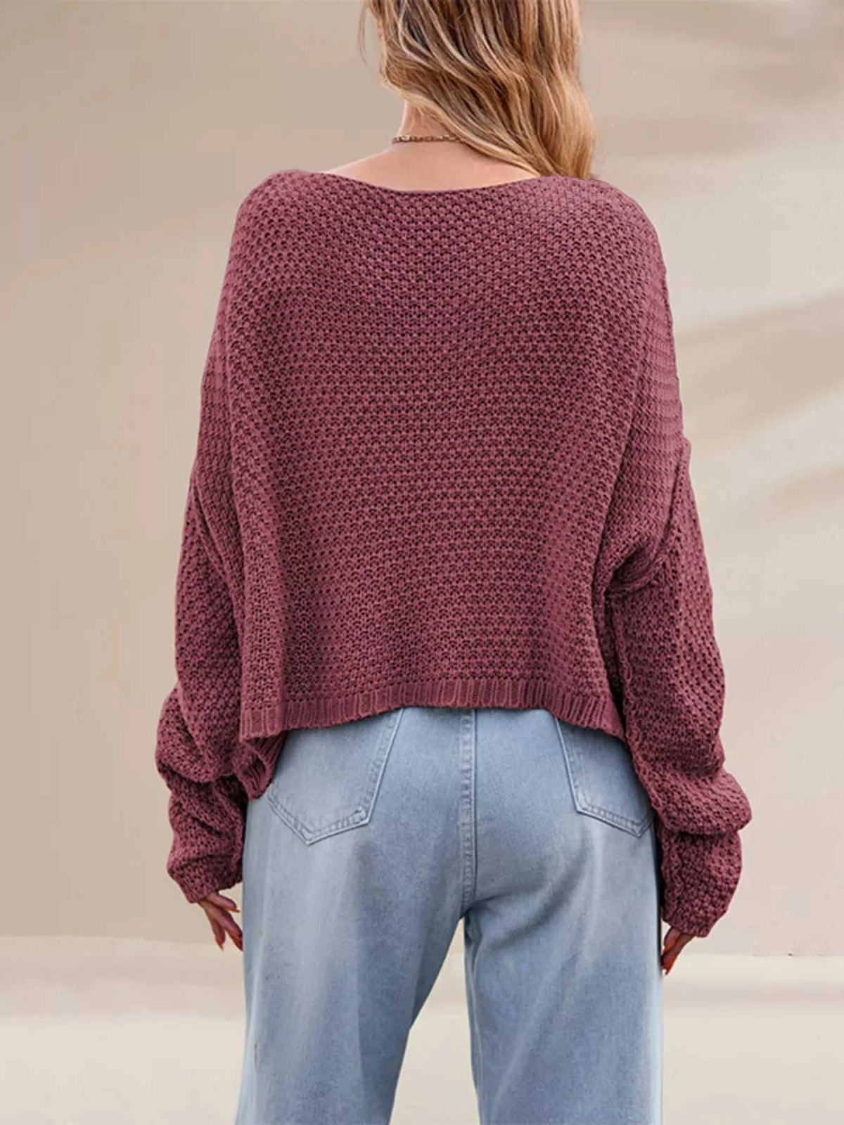Cable Knit Dropped Shoulder Sweater 100100337070242 47 Affordable Fashion Under $100 Jerry's Apparel 