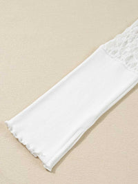 Sheer Lace Long Sleeve Slim Henley Top 100100913618351 35 Affordable Fashion Under $100 Jerry's Apparel 
