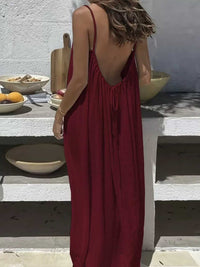 Full Size Backless Scoop Neck Maxi Dress Plus Size 100100427117994 25 Affordable Fashion Under $100 Jerry's Apparel 