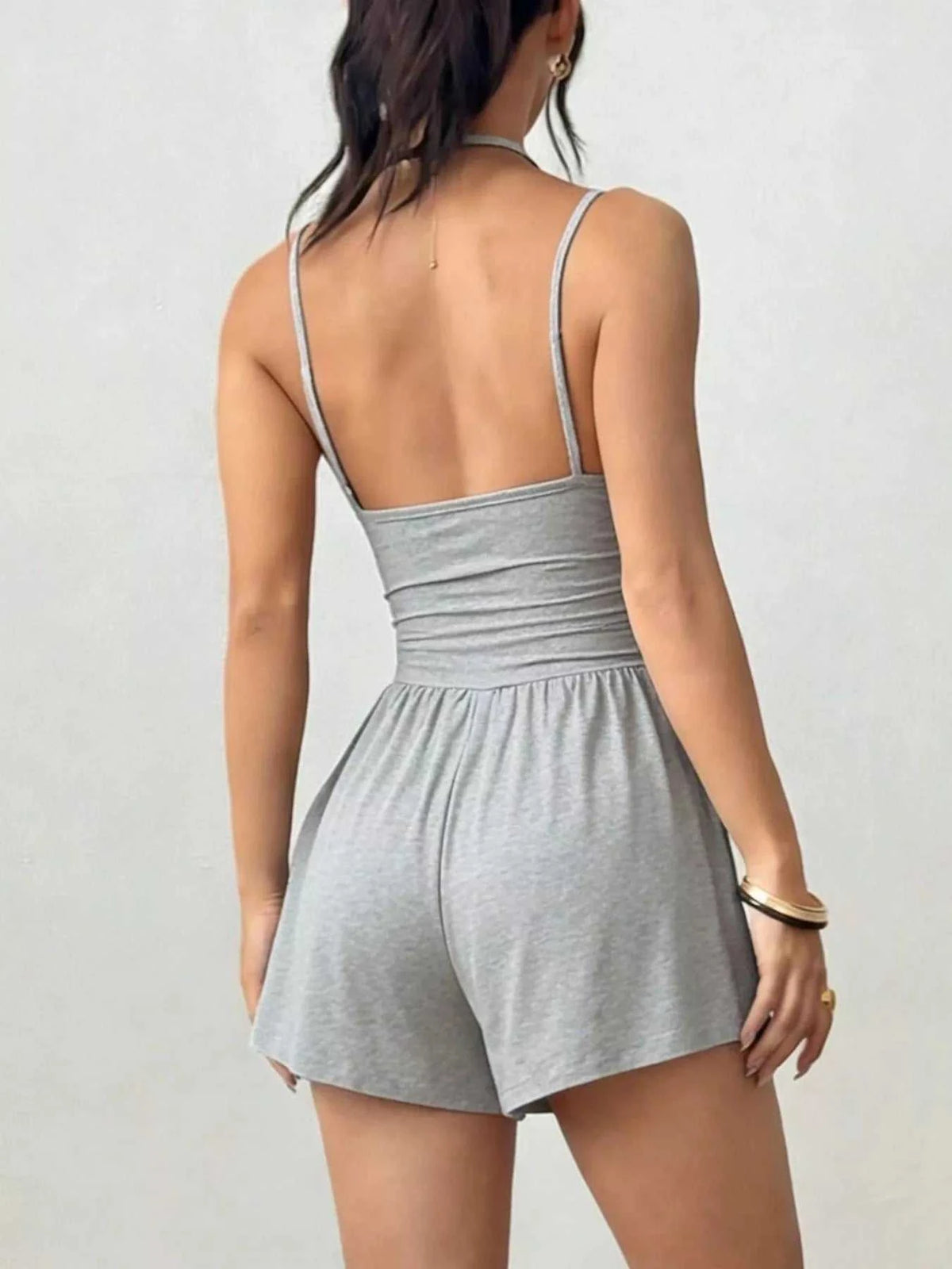Ruched Spaghetti Strap Romper 100100748306286 25 Affordable Fashion Under $100 Jerry's Apparel 
