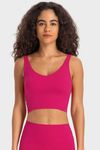 Millennia Deep V-Neck Crop Sports Bra 100100684956780 24 Affordable Fashion Under $100 Jerry's Apparel 