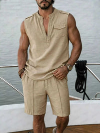 Men's Full Size Sleeveless Top and Shorts Two-Piece Set Plus Size 104001628099336 39 Affordable Fashion Under $100 Jerry's Apparel 