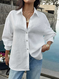 Button Up Lantern Sleeve Shirt 100100537276487 43 Affordable Fashion Under $100 Jerry's Apparel 