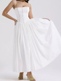 Floral Spaghetti Straps Midi Dress 101001005550846 56 Affordable Fashion Under $100 Jerry's Apparel 