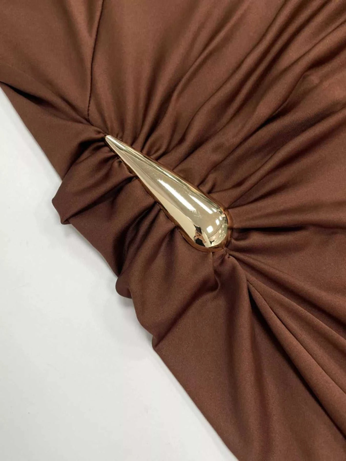 Draped Sleeveless Bodycon Maxi Dress with Metal Decorative 100100688722473 34 Affordable Fashion Under $100 Jerry's Apparel 