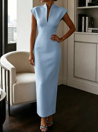 Slit Sleeveless Bodycon Midi Dress 101001165760167 45 Gifts for Her Jerry's Apparel 