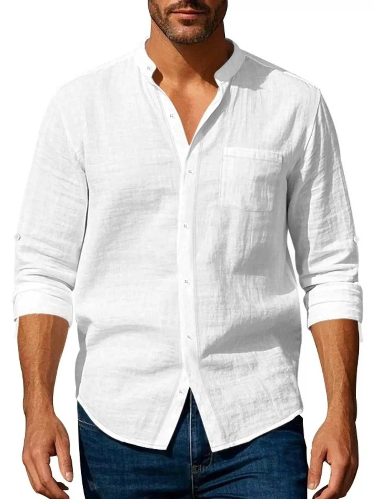 Men's Full Size Button Up Long Sleeve Shirt Plus Size 100400079736642 30 Affordable Fashion Under $100 Jerry's Apparel 