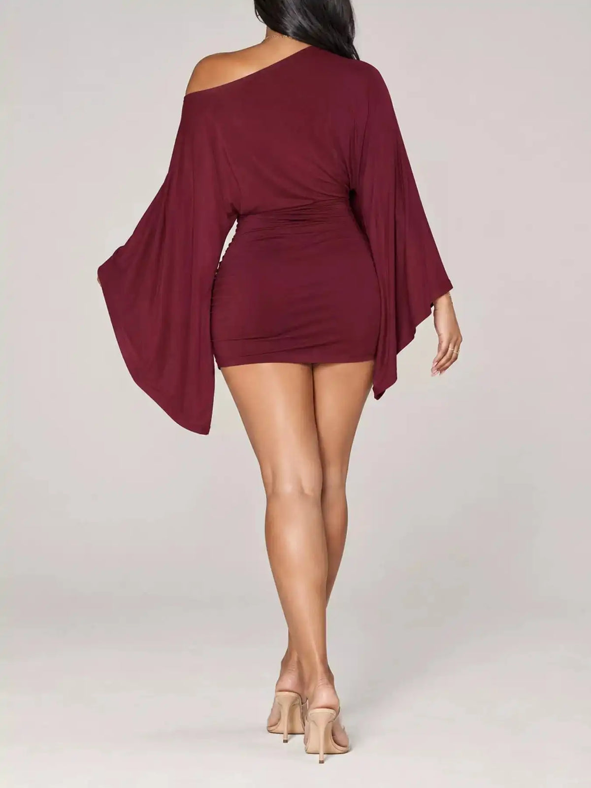 One-Shoulder Draped Bodycon Mini Dress 101001811260521 32 Affordable Fashion Under $100 Jerry's Apparel 