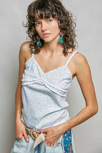 POL Floral Printed Lightweight Ribbed Knit Cami 100100550501583 43 Affordable Fashion Under $100 Jerry's Apparel 