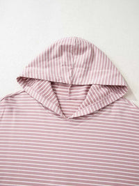 Stripe Thumbhole Side Slits Drop Shoulder Loose Fit Hoodie 100100680505816 52 Affordable Fashion Under $100 Jerry's Apparel 