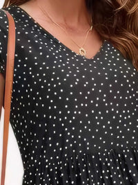 Polka Dot Ruffle Sleeve V-Neck Mini Dress 100100694461442 32 Affordable Fashion Under $100 Jerry's Apparel 
