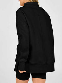Quarter-Zip Dropped Shoulder Sweatshirt 101001101551160 56 Affordable Fashion Under $100 Jerry's Apparel 
