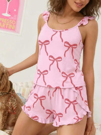 Ruffled Printed Cami and Shorts Set 100100909781199 31 Affordable Fashion Under $100 Jerry's Apparel 