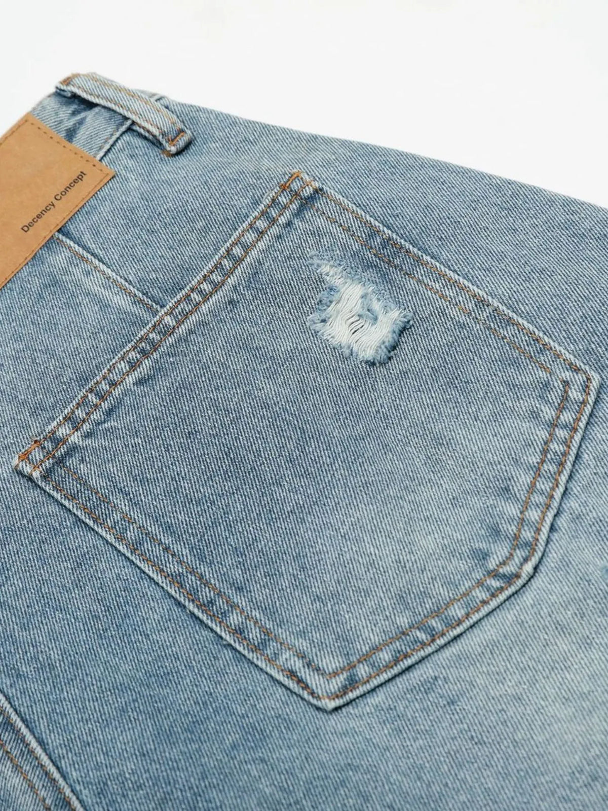 Men's Oversized Distressed Demin Shorts
