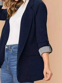 One Button Roll-Up Sleeve Blazer 100100199772709 51 Affordable Fashion Under $100 Jerry's Apparel 