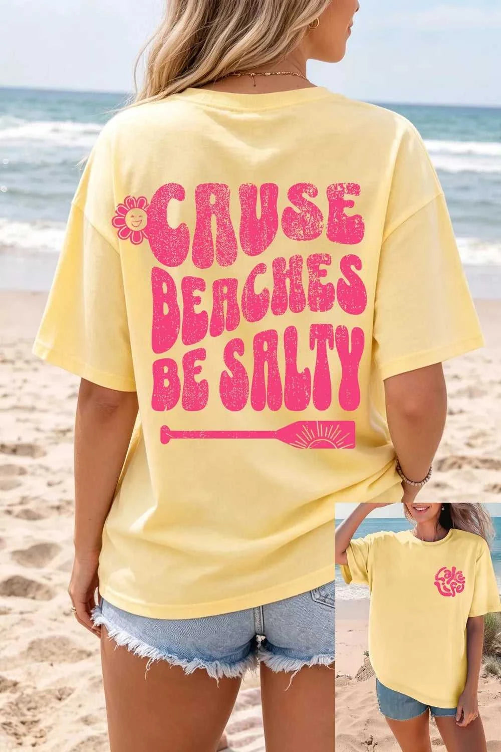 Casual Round Neck Short Sleeve Slogan Print Loose Fit T-shirt 100100656788826 35 Affordable Fashion Under $100 Jerry's Apparel 