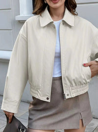 Cropped Faux Leather Jacket 100100024762005 53 Seasonal Fashion Collections Jerry's Apparel 